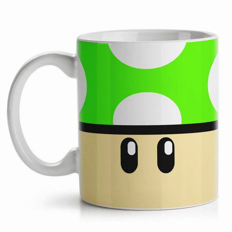 Caneca Criativa Geek Cerâmica Yaay! – 1 Up