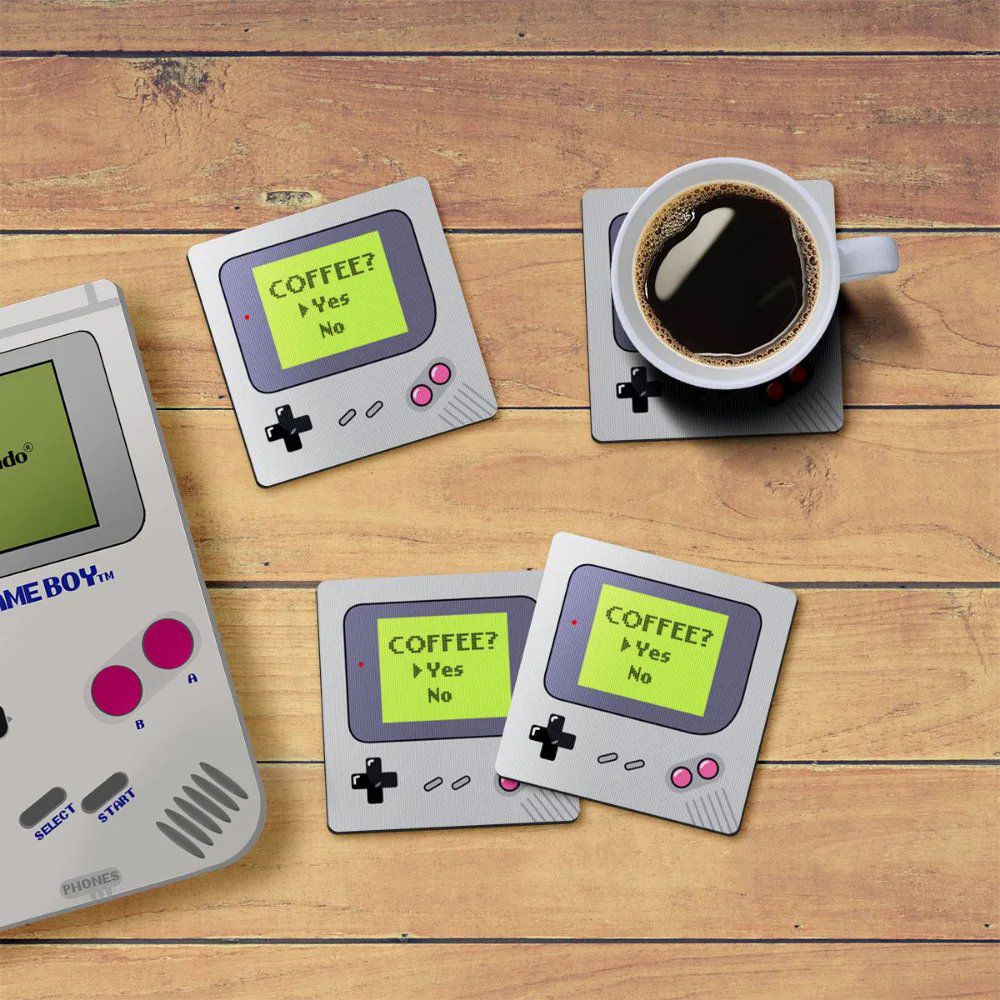 Jogo de Porta Copos Geek – Game Boy