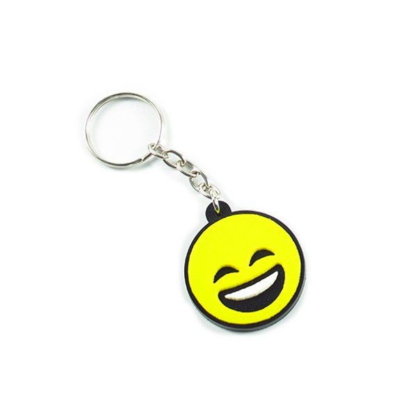 Chaveiro Emborrachado Geek – Sorrindo