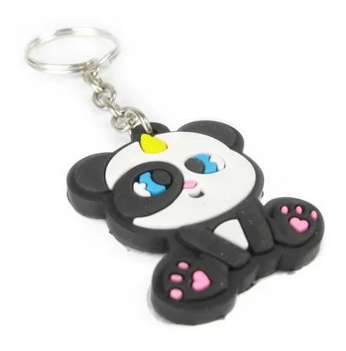 Chaveiro Emborrachado Geek – Cute Panda