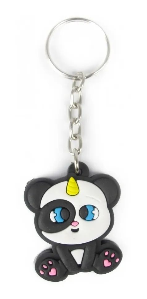 Chaveiro Emborrachado Geek – Cute Panda