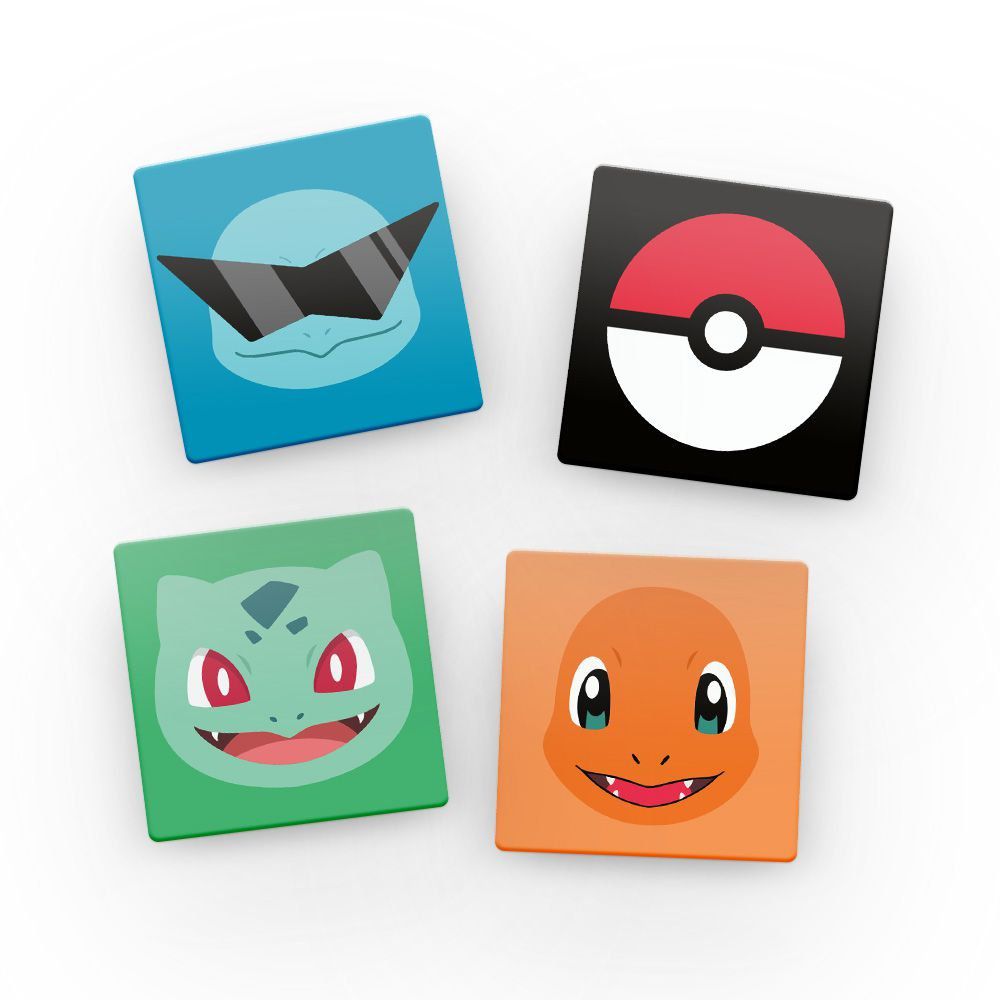 Jogo de Porta Copos de Acrílico Pokémon