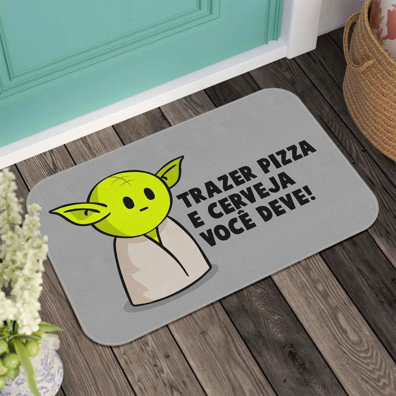 Tapete Decorativo Geek – Trazer Pizza você deve