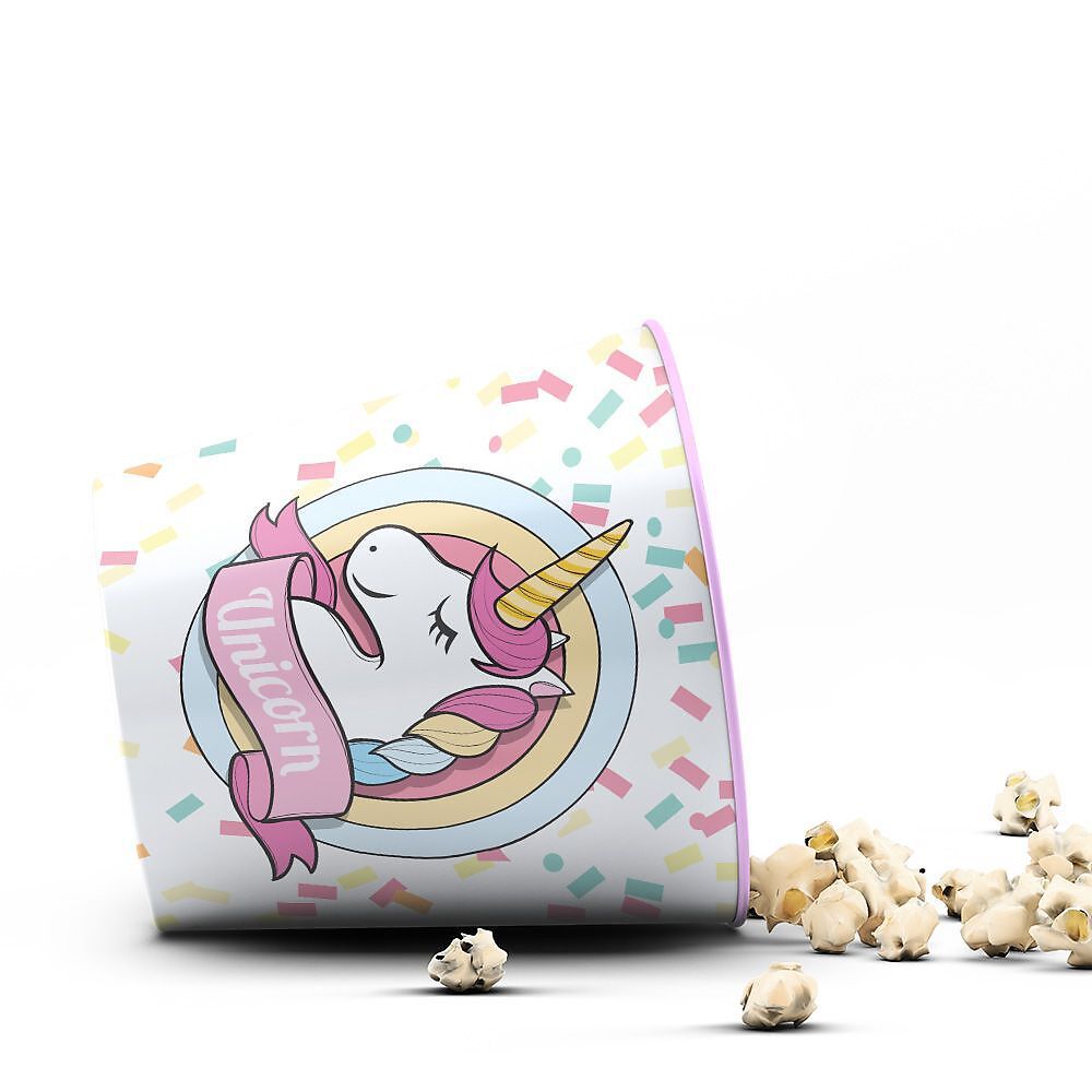 Balde de Pipoca Criativo Geek 3,5 Litros – Uni Confete: o acessório perfeito para sua sessão de cinema em casa!