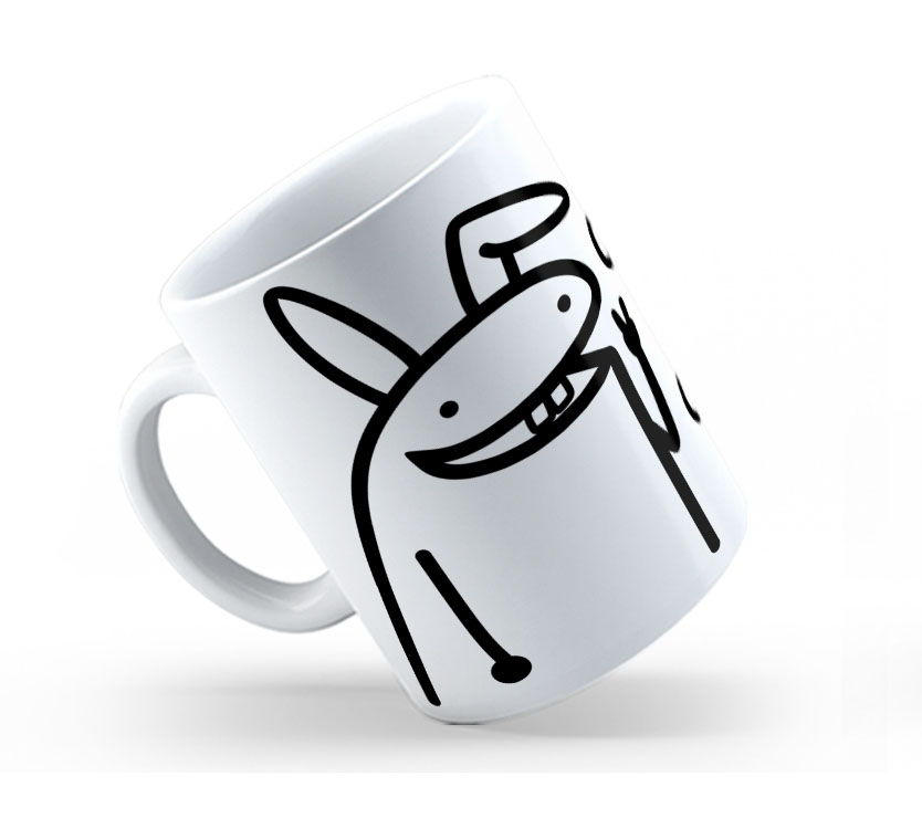 Caneca Cerâmica Branca Flork O Que Trazes Pra Mim 325ml