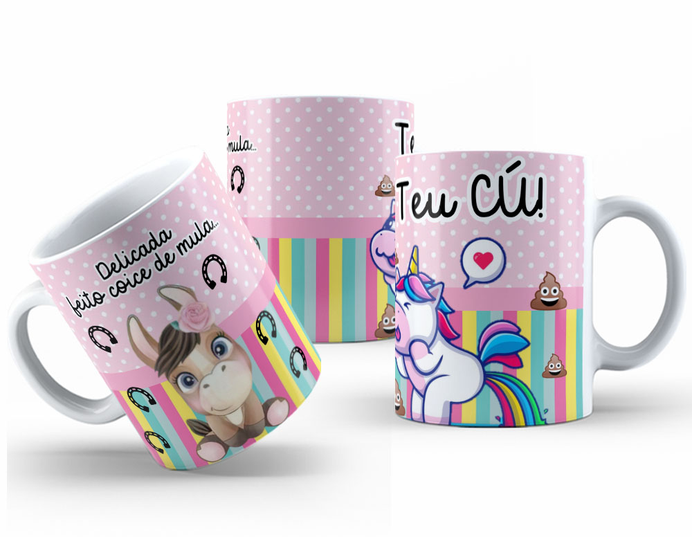 15324777223 unicornio ironico 12 mockup tres canecas