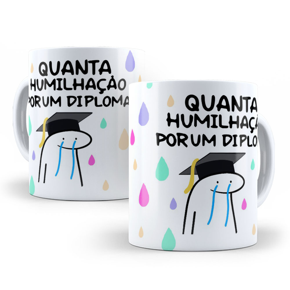 Caneca de Cerâmica Personalizada 325ml Flork Profissões 03