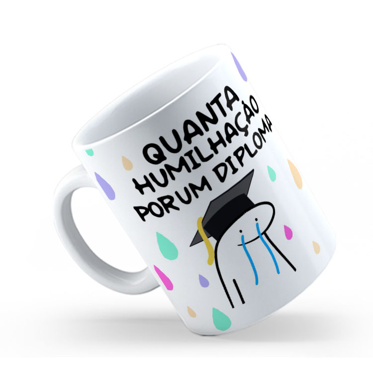 Caneca de Cerâmica Personalizada 325ml Flork Profissões 03