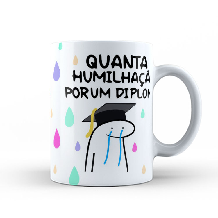 Caneca de Cerâmica Personalizada 325ml Flork Profissões 03
