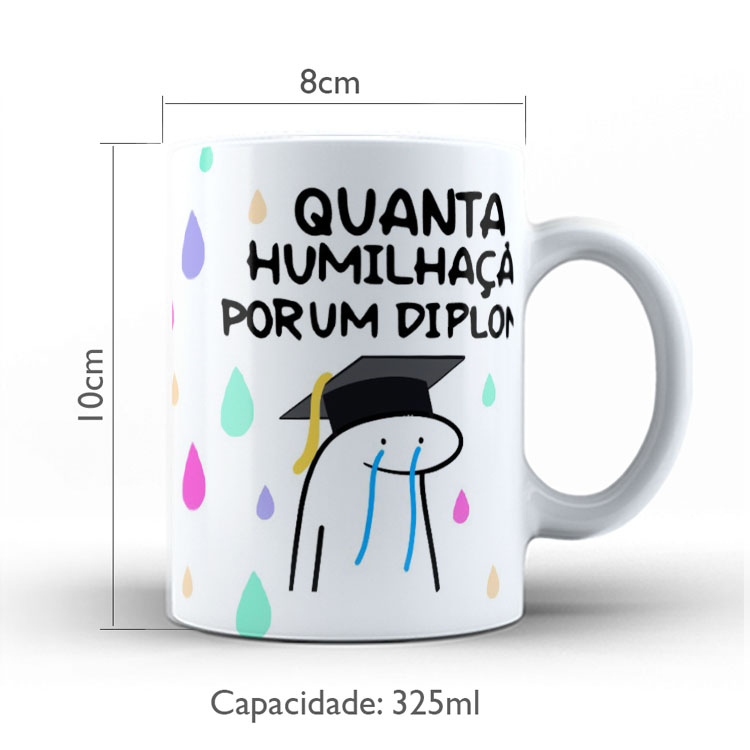 Caneca de Cerâmica Personalizada 325ml Flork Profissões 03