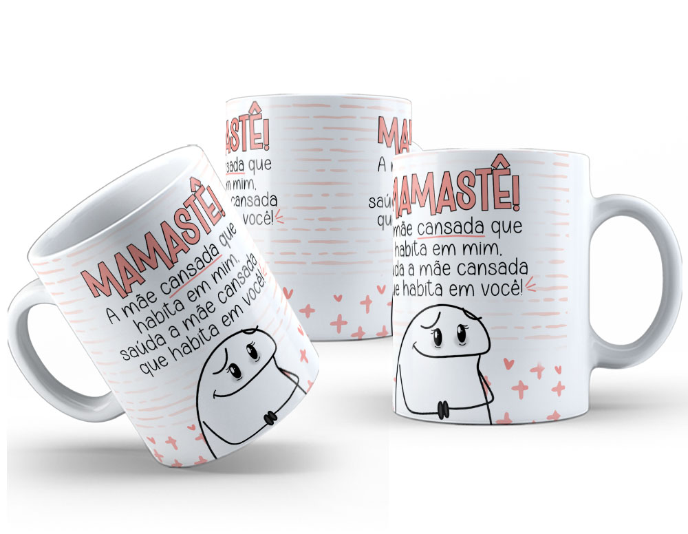 Caneca de Cerâmica Personalizada 325ml Flork Mães 09