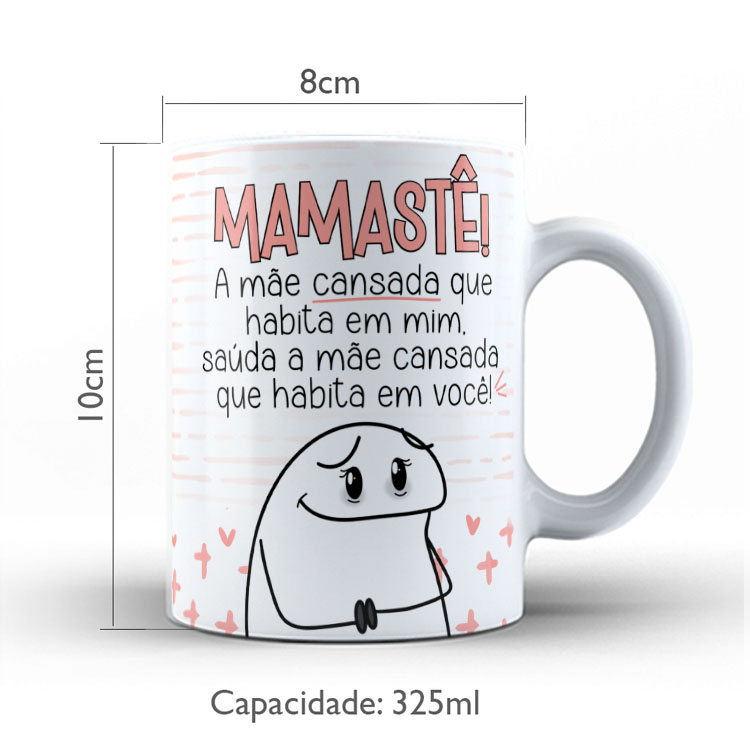 Caneca de Cerâmica Personalizada 325ml Flork Mães 09