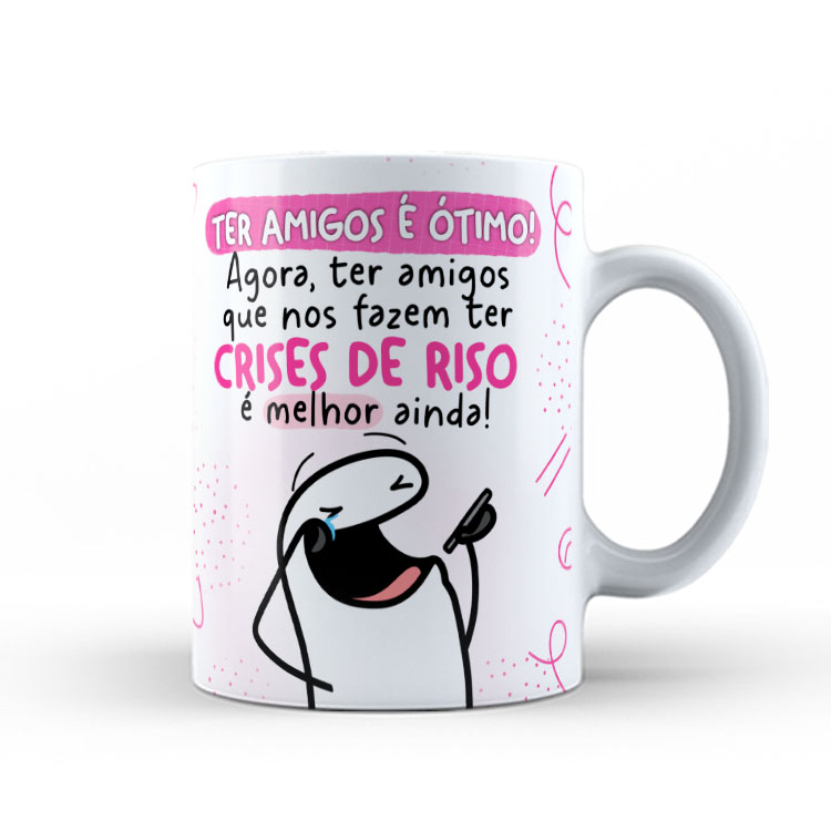 Caneca de Cerâmica Personalizada 325ml Flork Amigas 08