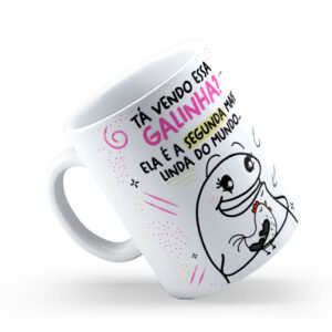 Caneca de Cerâmica Personalizada 325ml Flork Amigas 15
