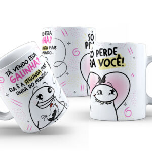 Caneca de Cerâmica Personalizada 325ml Flork Amigas 15