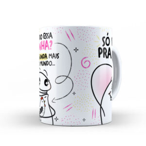 Caneca de Cerâmica Personalizada 325ml Flork Amigas 15