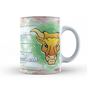 Caneca de Cerâmica Personalizada 325ml Signos Touro