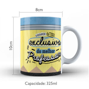 Caneca de Cerâmica Personalizada 325ml Professores e Alunos 08