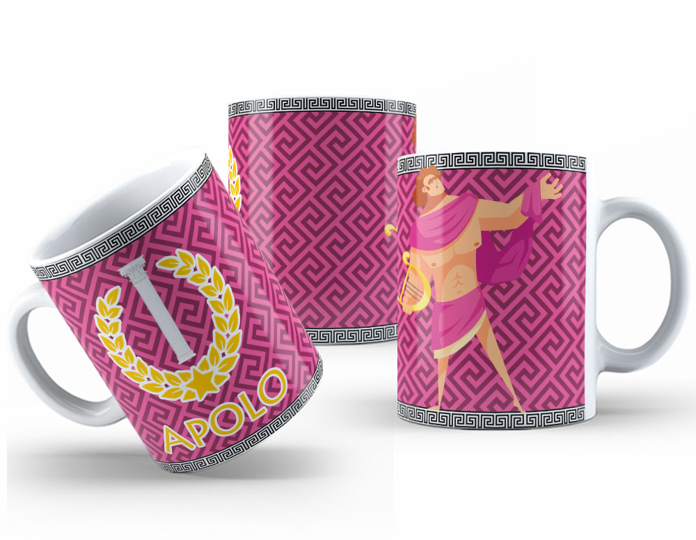 Caneca Personalizada 325ml Deuses do Olimpo Apolo