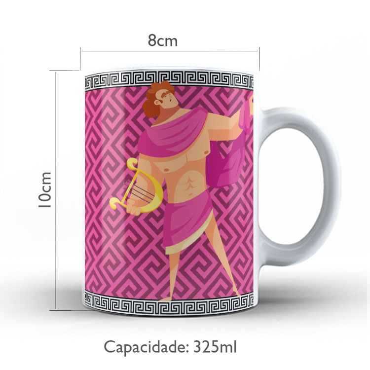 Caneca Personalizada 325ml Deuses do Olimpo Apolo