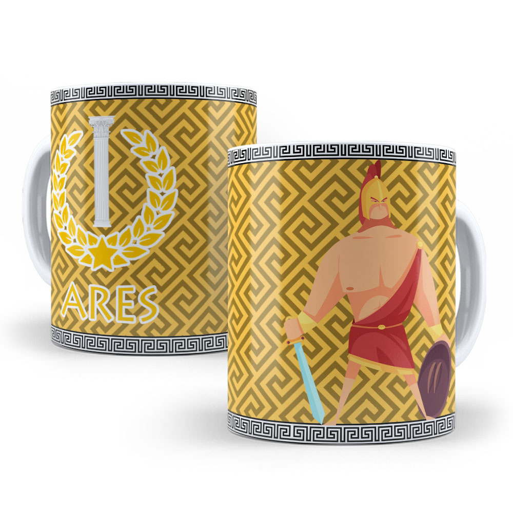 Caneca Personalizada 325ml Deuses do Olimpo Ares