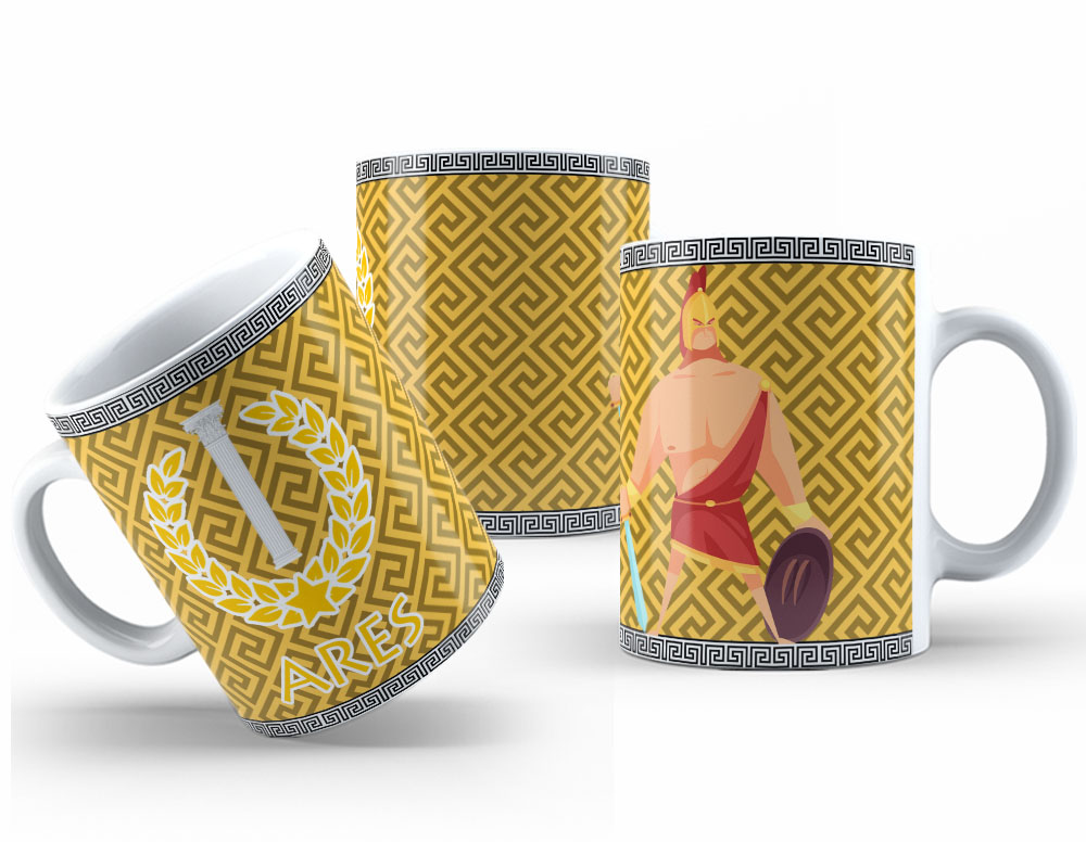 Caneca Personalizada 325ml Deuses do Olimpo Ares