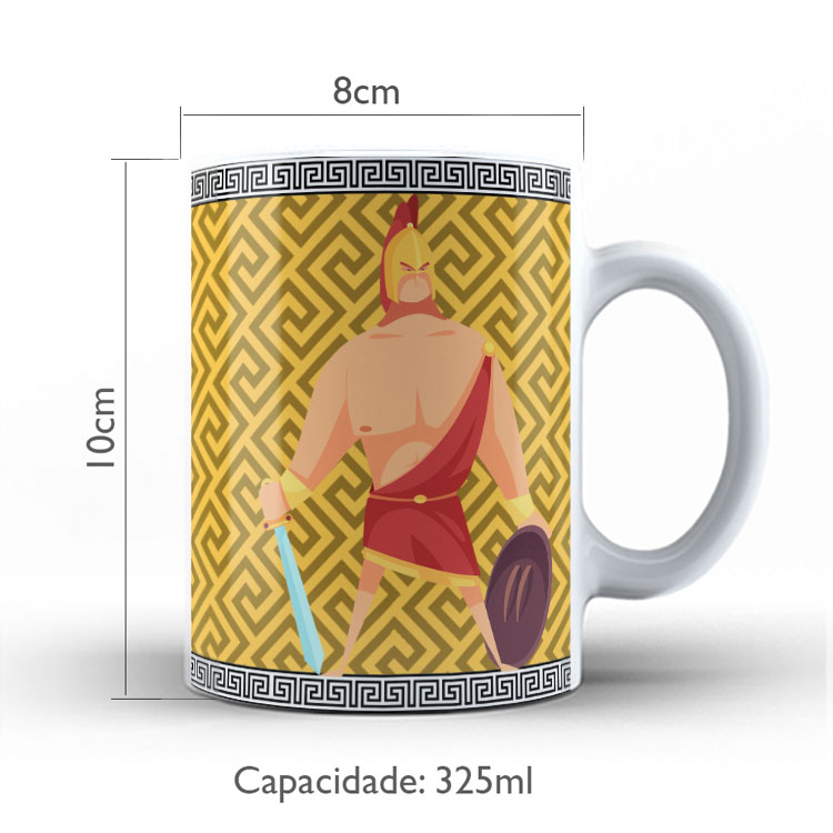 Caneca Personalizada 325ml Deuses do Olimpo Ares