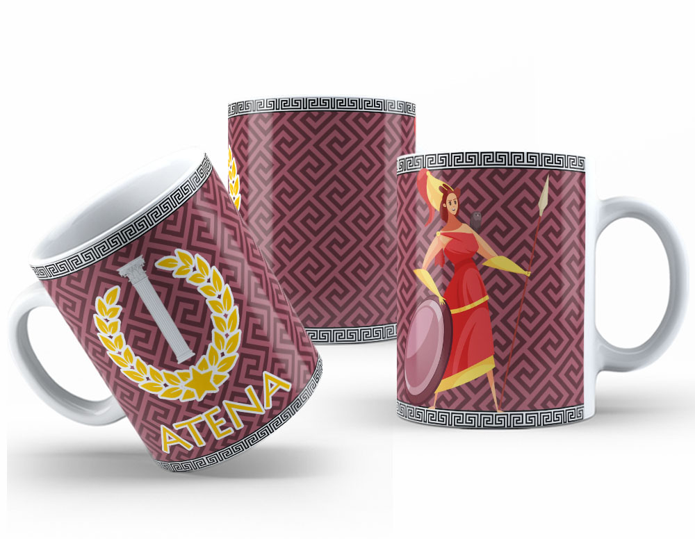 Caneca Personalizada 325ml Deuses do Olimpo Atena