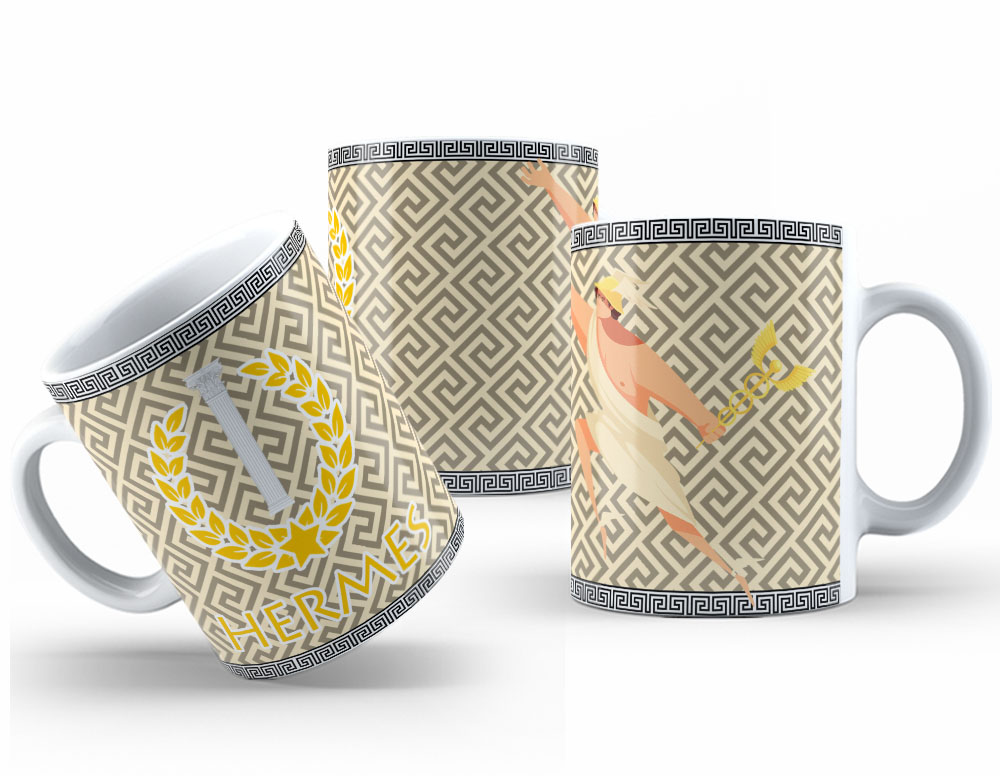 Caneca Personalizada 325ml Deuses do Olimpo Hermes
