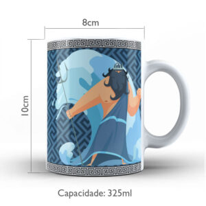 Caneca Personalizada 325ml Deuses do Olimpo Poseidon