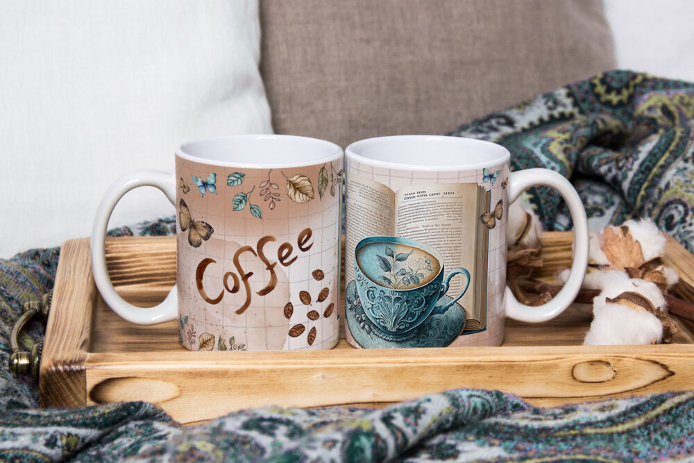 Caneca de Cerâmica Personalizada 325ml Tema Café  01