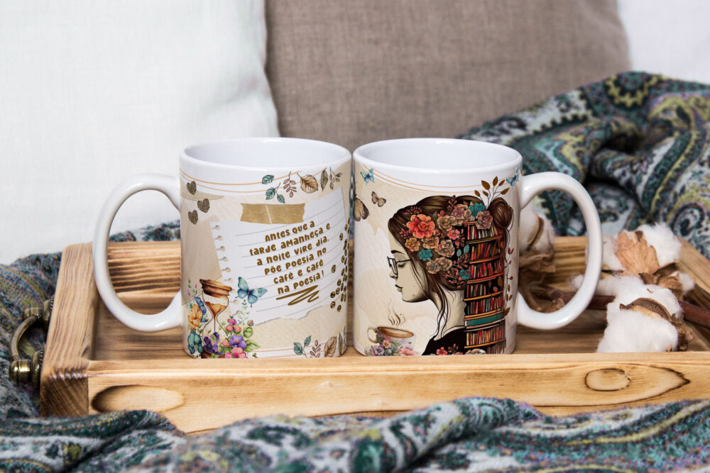 Caneca de Cerâmica Personalizada 325ml Tema Café  05