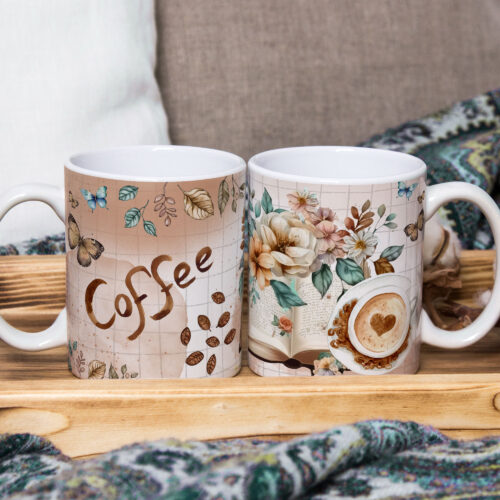 Caneca de Cerâmica Personalizada 325ml Tema Café  08