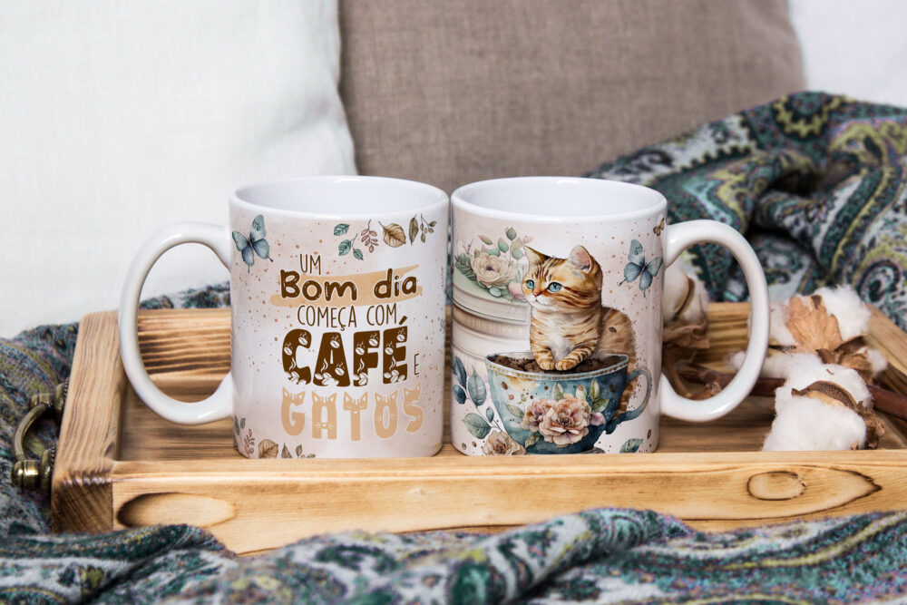 Caneca de Cerâmica Personalizada 325ml Tema Café  10