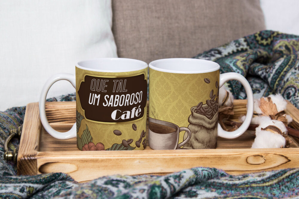 Caneca Personalizada 325ml Tema Amantes do Café 10