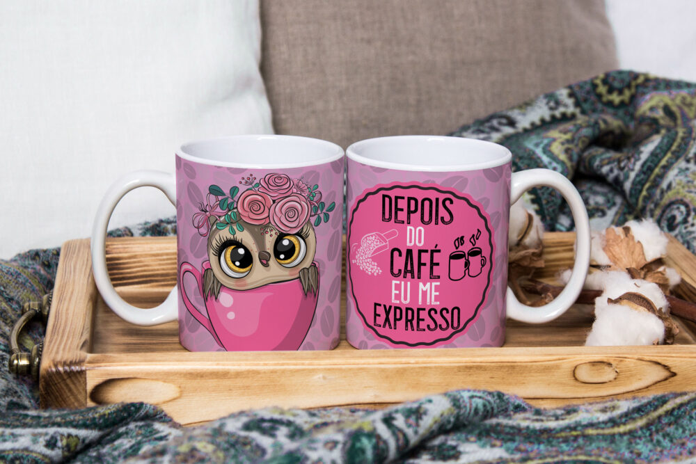 Caneca Personalizada 325ml Tema Amantes do Café 15
