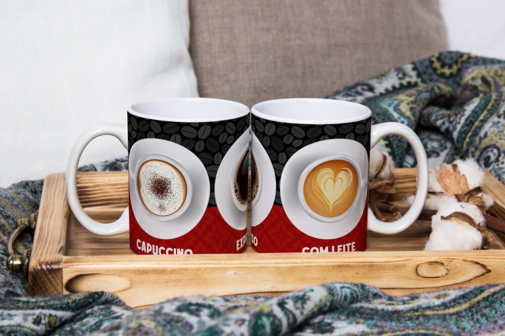 Caneca Personalizada 325ml Tema Amantes do Café 17