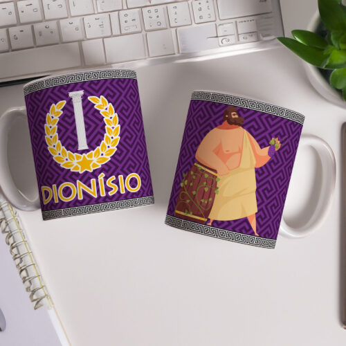 Caneca Personalizada 325ml Deuses do Olimpo Dionísio
