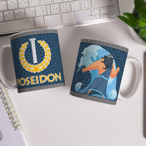 Caneca Personalizada 325ml Deuses do Olimpo Poseidon