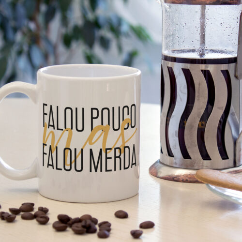 Caneca de Cerâmica 325ml Frases Boca Suja 01