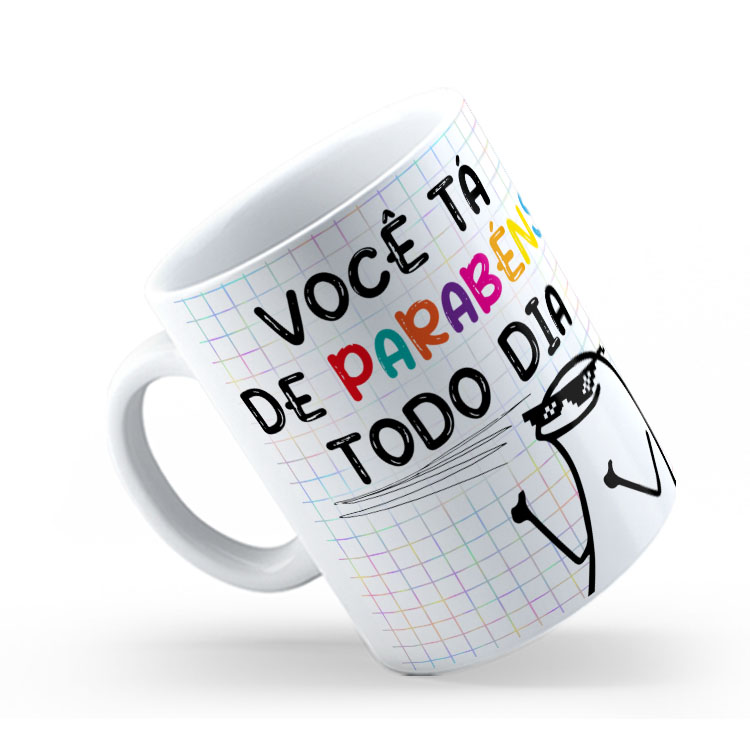 Caneca Personalizada 325ml Meme Flork Frase Engraçada 01