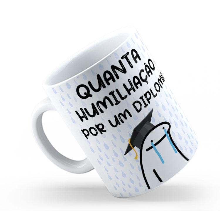 Caneca Personalizada 325ml Meme Flork Frase Engraçada 02