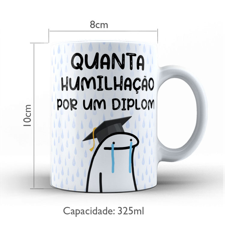 Caneca Personalizada 325ml Meme Flork Frase Engraçada 02