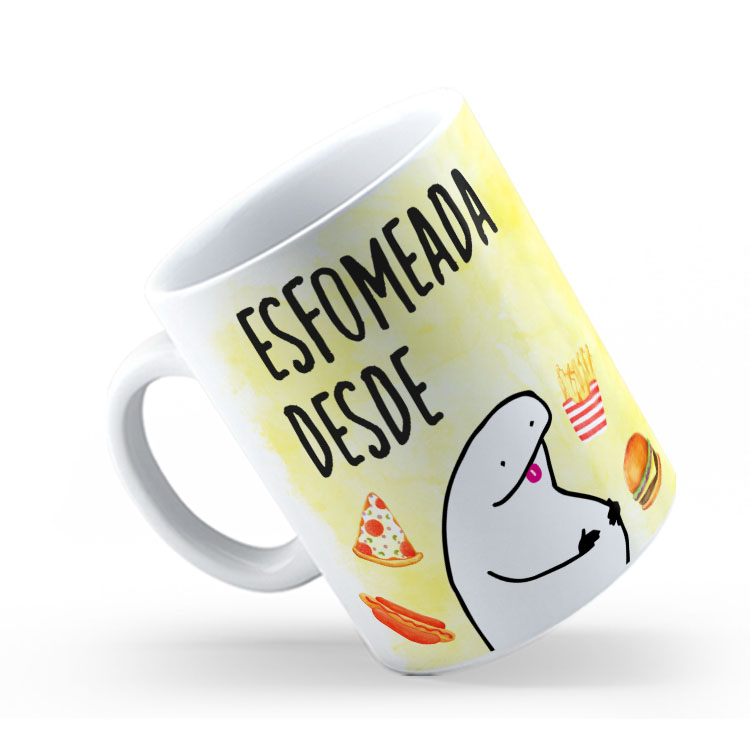 Caneca Personalizada 325ml Meme Flork Frase Engraçada 06