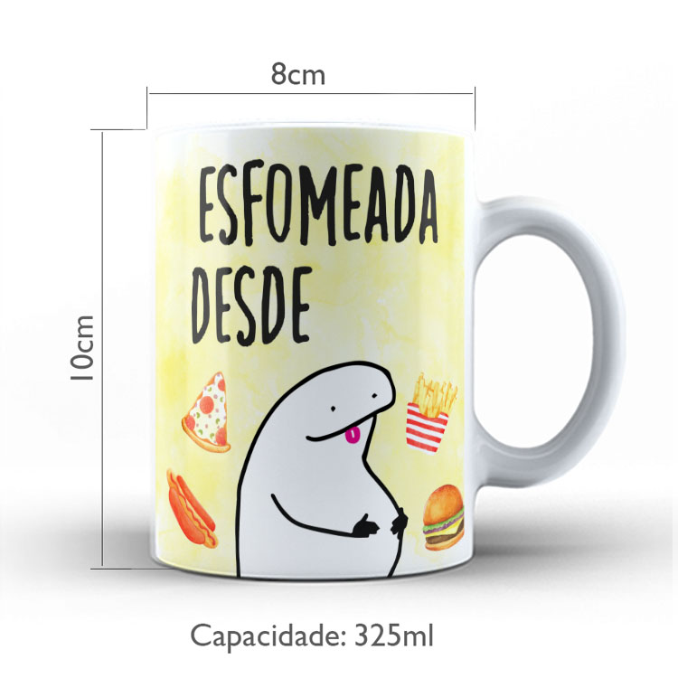 Caneca Personalizada 325ml Meme Flork Frase Engraçada 06