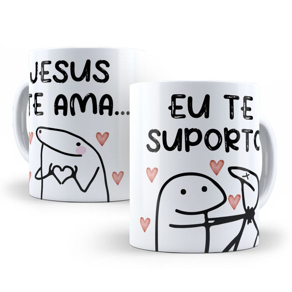 Caneca Personalizada 325ml Meme Flork Frase Engraçada 07