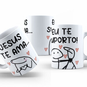 Caneca Personalizada 325ml Meme Flork Frase Engraçada 07