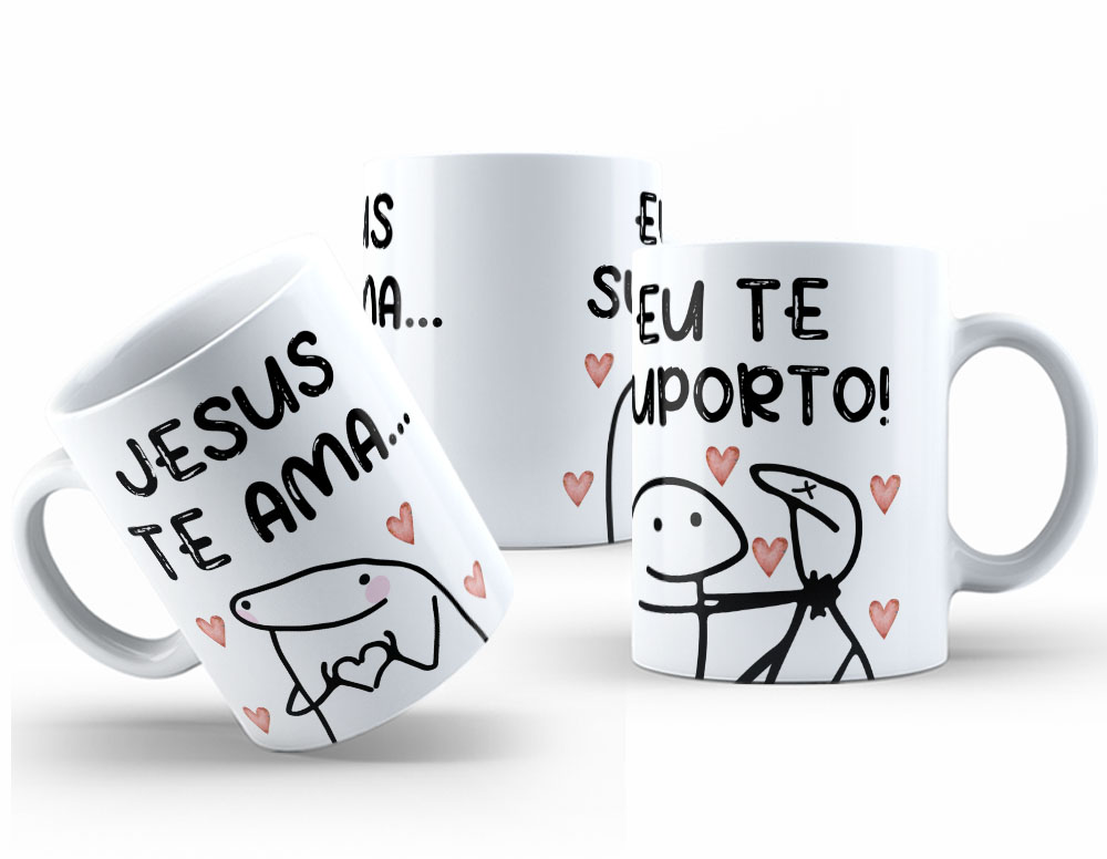 Caneca Personalizada 325ml Meme Flork Frase Engraçada 07