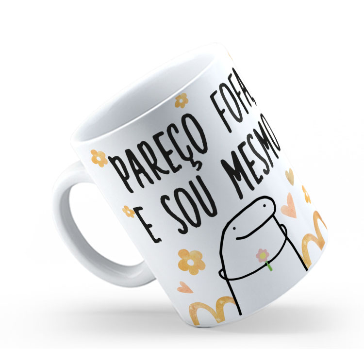 Caneca Personalizada 325ml Meme Flork Frase Engraçada 12