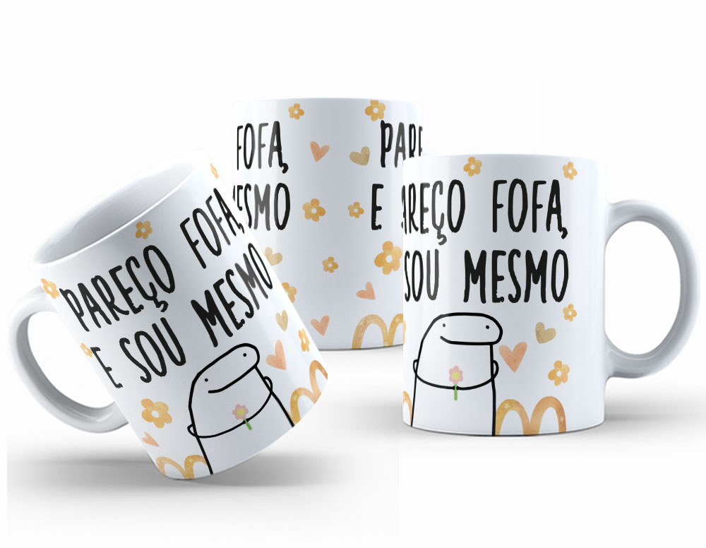 Caneca Personalizada 325ml Meme Flork Frase Engraçada 12